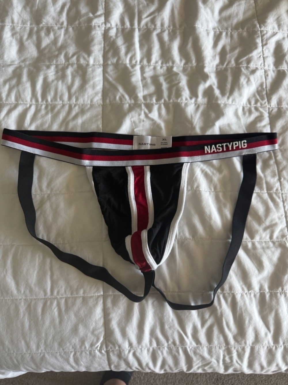 Nasty Pig Black, Red & White Jock